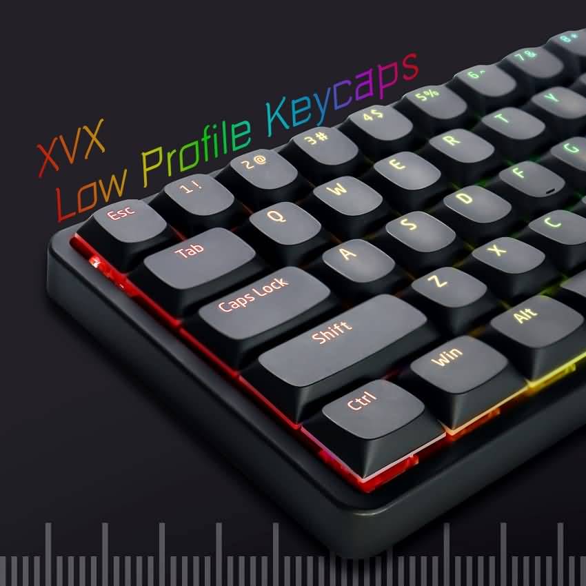 Womier XVX Horizon Slim Keycaps PBT Low Profile Keycap 117 Keys - Womier  Shop